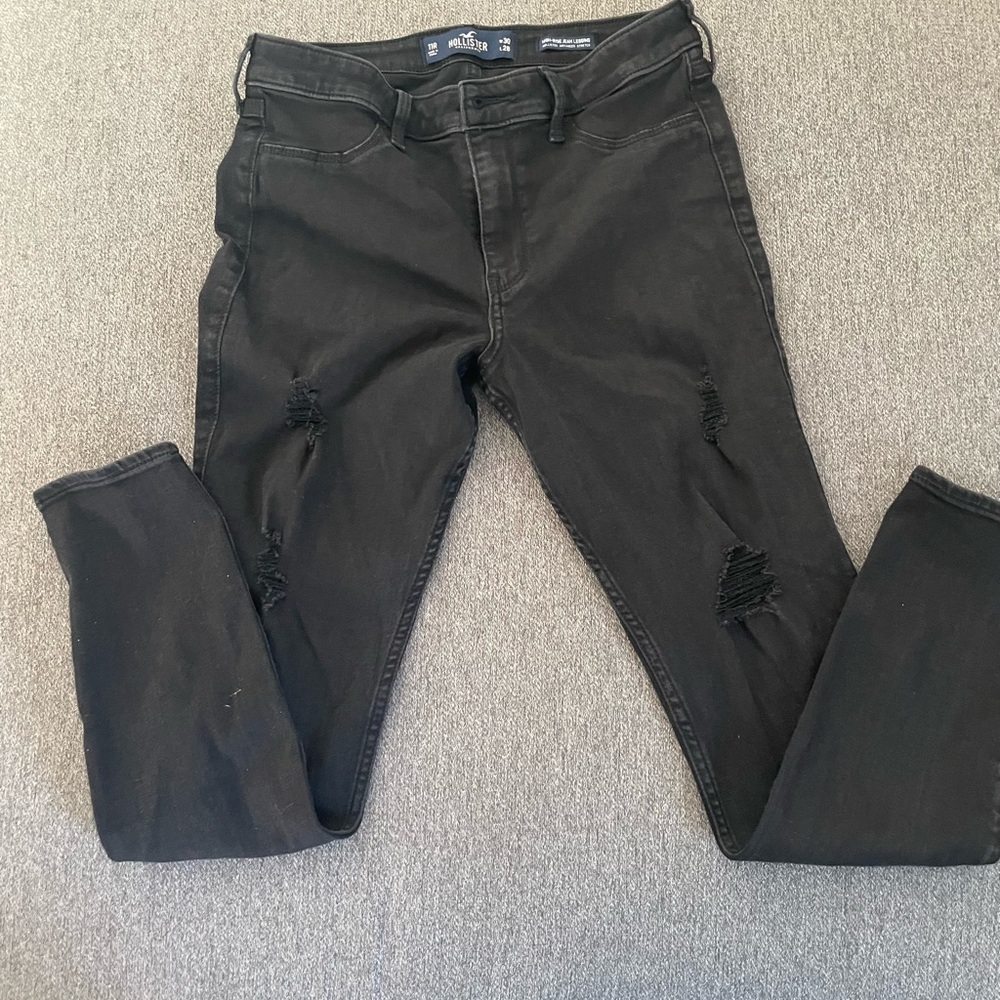 Hollister Women’s Black Jeans/ Leggings - Size 11 (30x28)